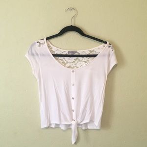 White lace top